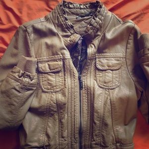Fake leather jacket